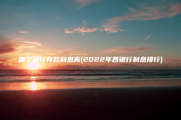 哪个银行存款利息高(2022年各银行利息排行)