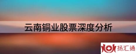 云南铜业股票深度分析（云南铜业大涨5.05% 首季净利润增长138.00%）-1