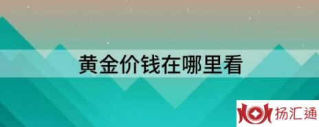 黄金价钱在哪里看（解读各大金店黄金价格多少钱一克）-1